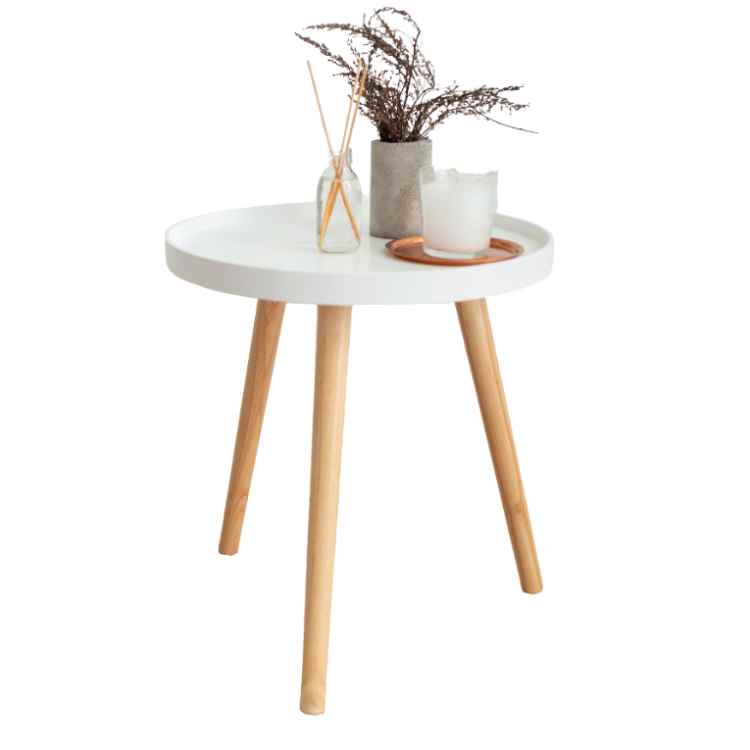 Modern white side table